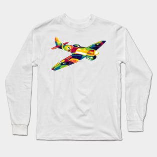 Hawker Tempest in Pop Art Long Sleeve T-Shirt